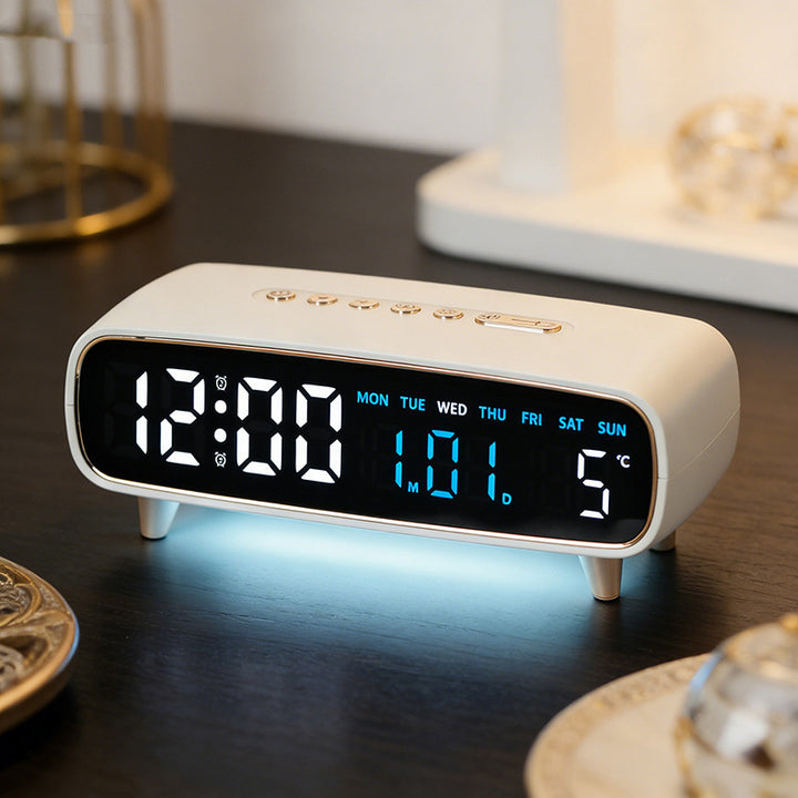 Digital alarm clock with multifunctional temperature and date display Stornfield