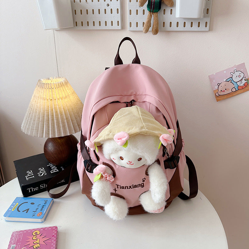 Backpack with Cute Plush Design and Practical Compartments Stornfield