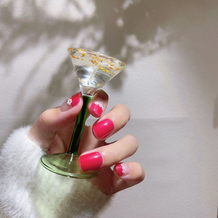 Floral Accent Press-On Nail Set