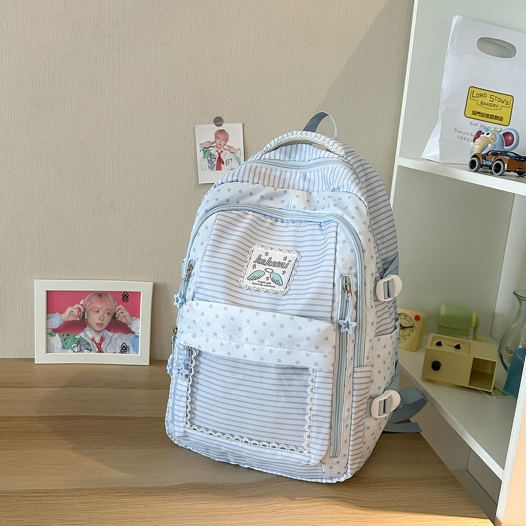 Cute Star-Patterned School Backpack Stornfield