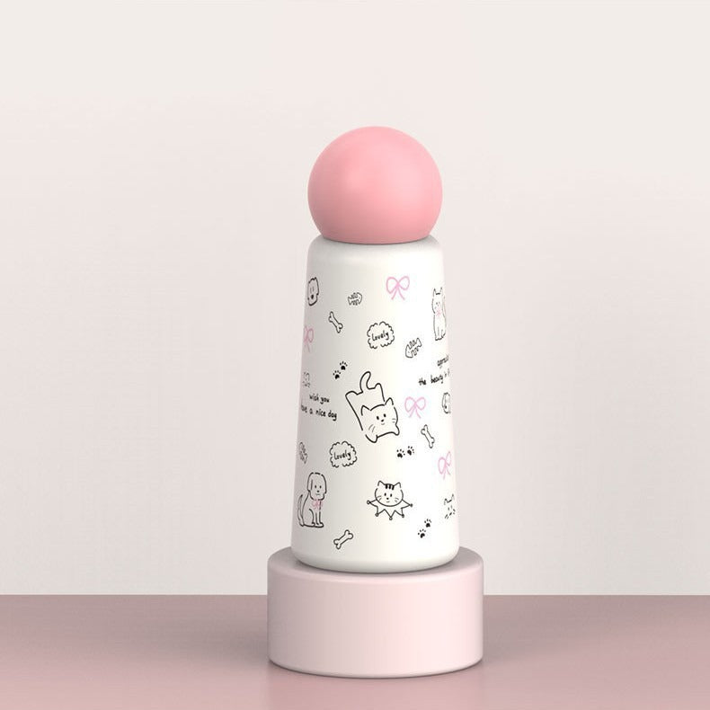 Women's insulated drinking bottle with playful dog design Stornfield