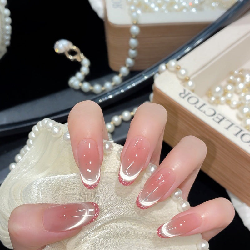 Premium French Tip Press-On Nail Set