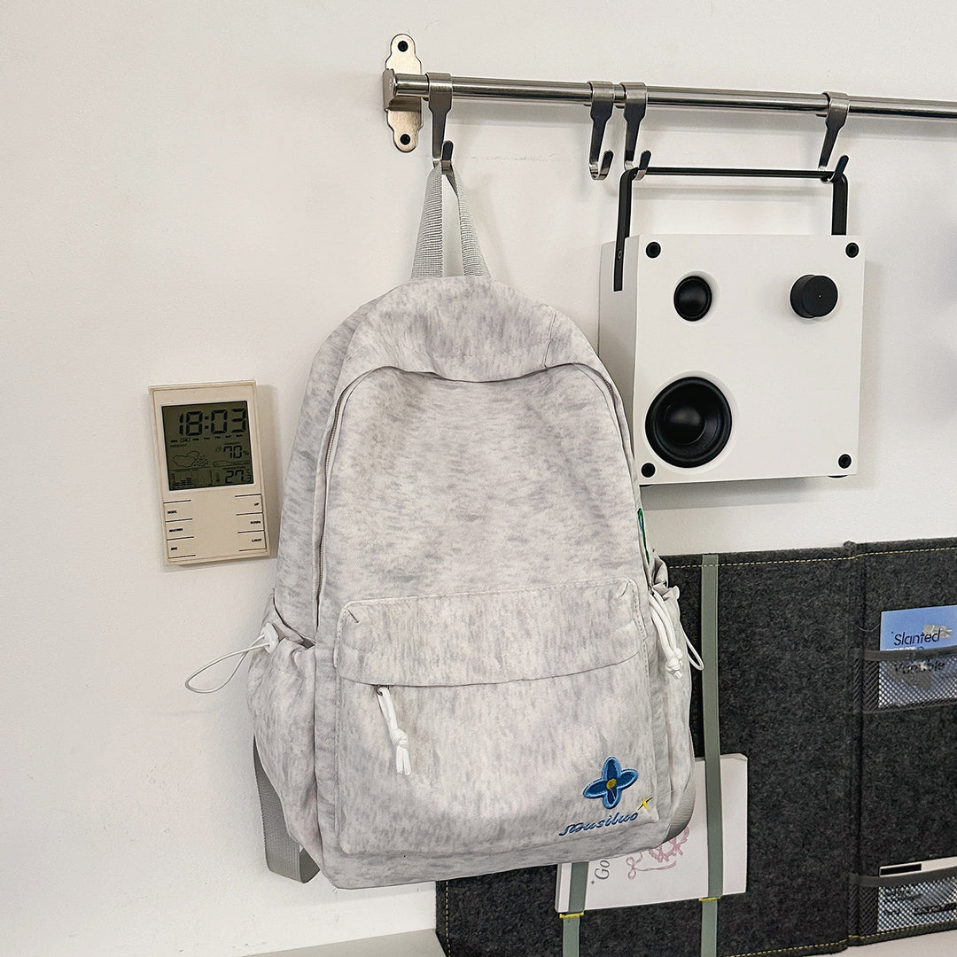 Casual Floral-Embroidered Backpack Stornfield