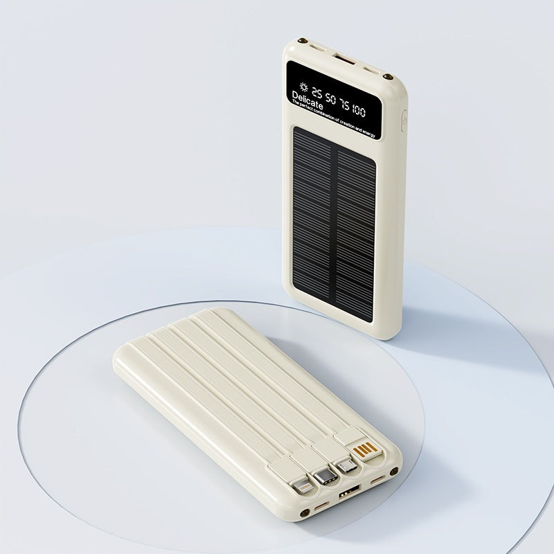 Solar-powered power bank with digital display and innovative fast charging function Stornfield