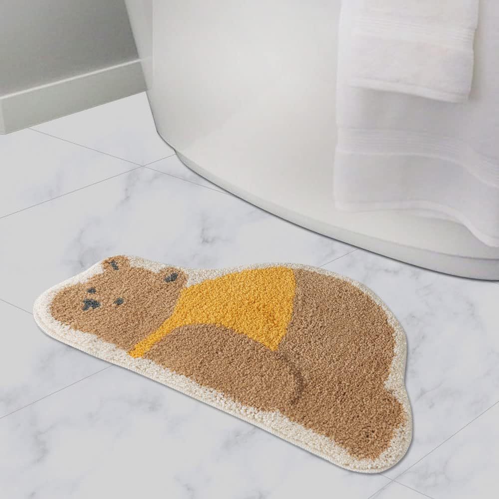 Cartoon Cat-Shaped Bath Mat