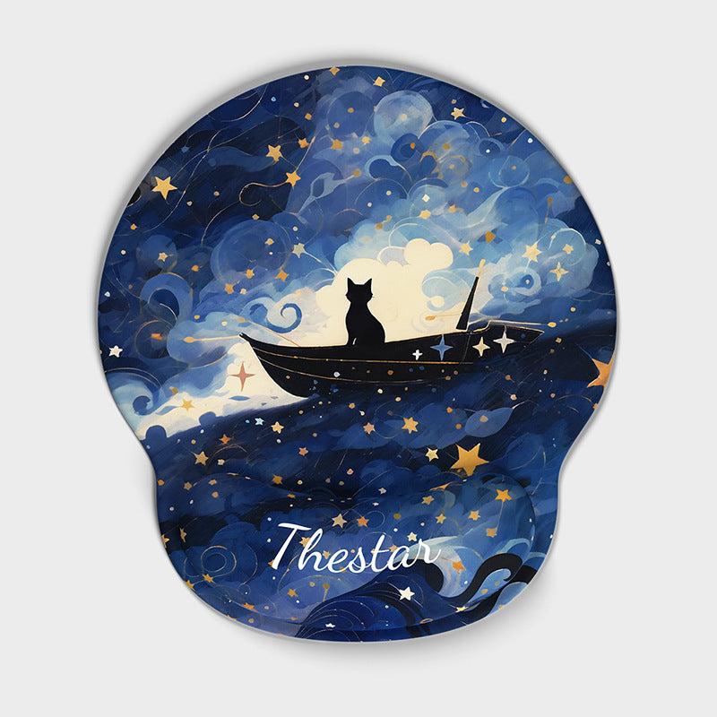 Artistic Nebula-Themed Mouse Pad Stornfield
