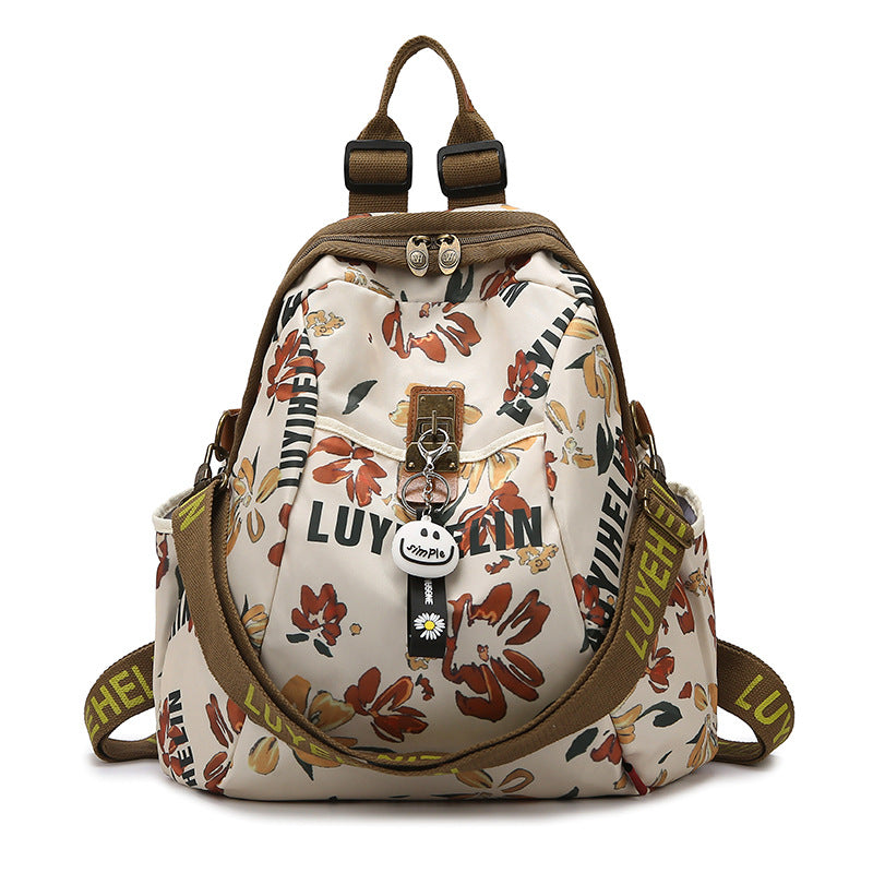 Artistic Floral Patterned Backpack Stornfield