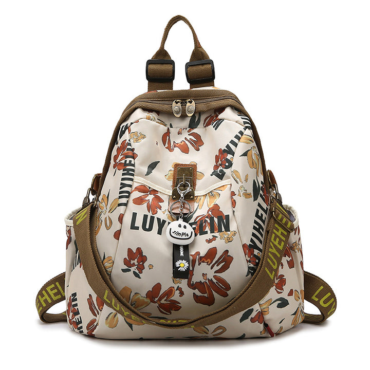 Artistic Floral Patterned Backpack Stornfield