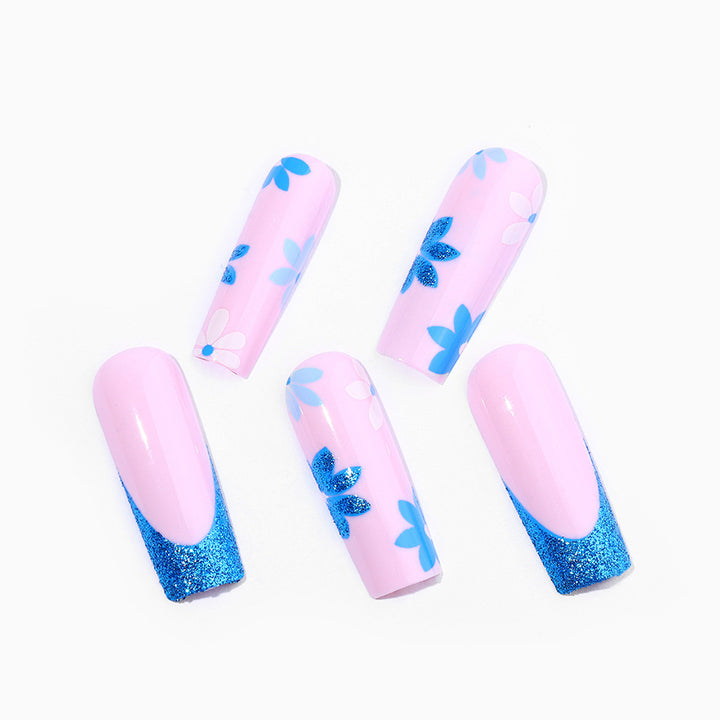 Glamorous Artistic Press-On Nails Stornfield