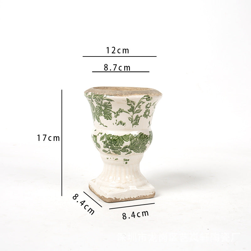 Floral Ceramic Planter Stornfield