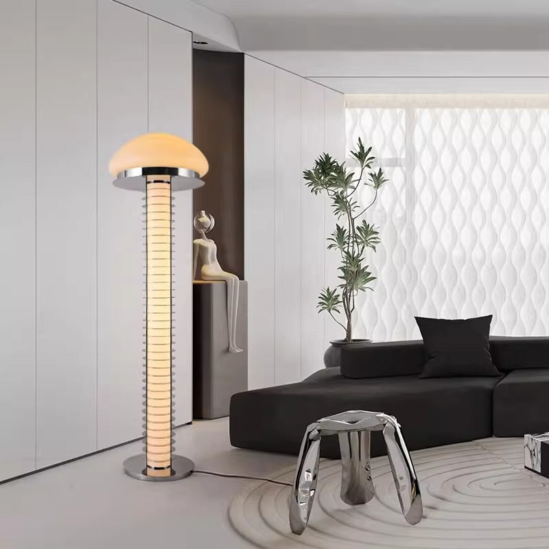 Modern Table Lamp with Dome Shade and Sleek Base
