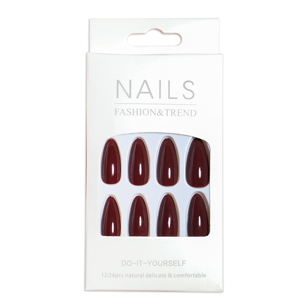 Elegant Almond-Shaped Press-On Nails Set Stornfield