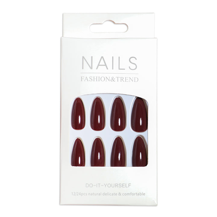 Elegant Almond-Shaped Press-On Nails Set Stornfield