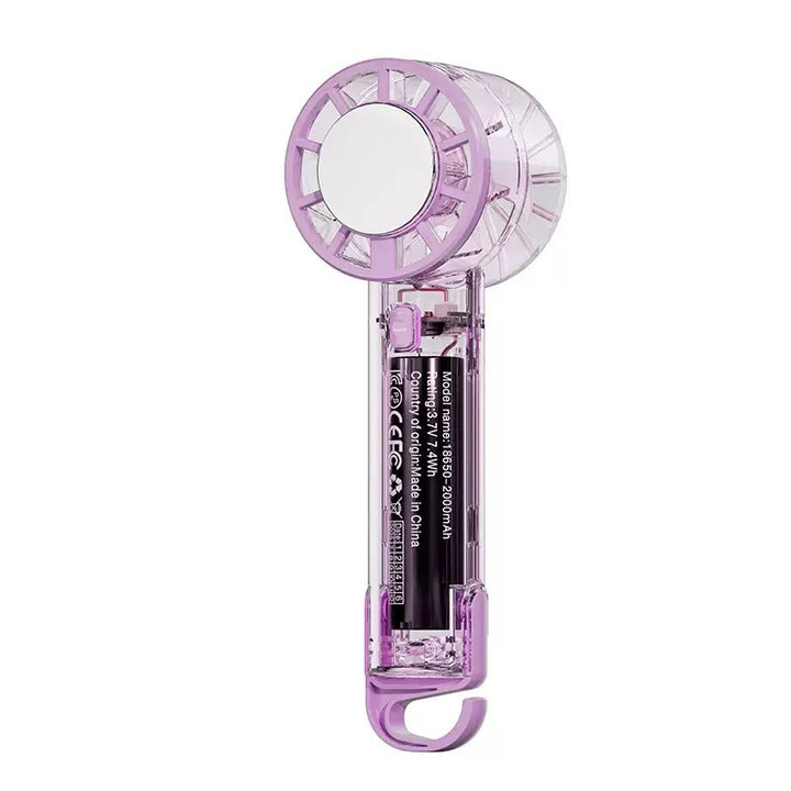 Unisex Transparent Rechargeable Handheld Fan Stornfield