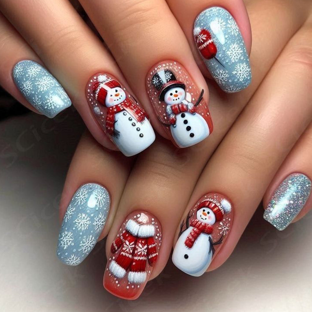 Winter-Themed 3D Nail Art Extensions Stornfield