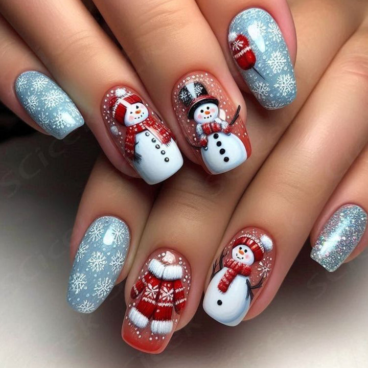 Winter-Themed 3D Nail Art Extensions Stornfield