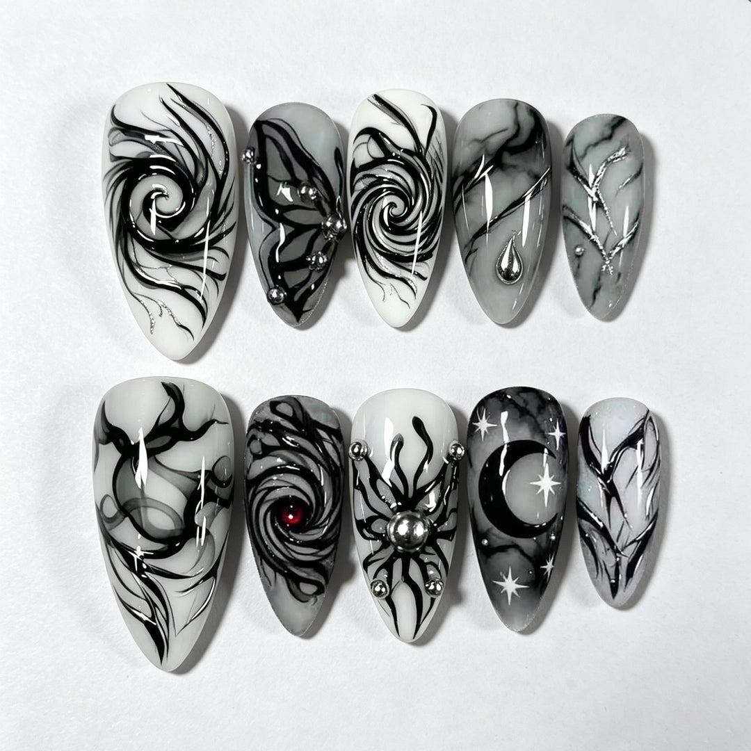 Artistic Statement Press-On Nail Set Stornfield