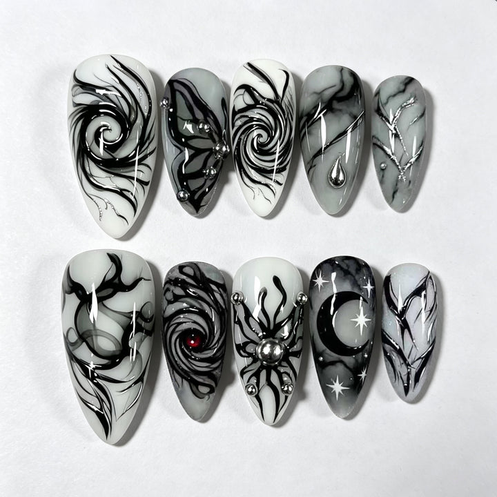 Artistic Statement Press-On Nail Set Stornfield