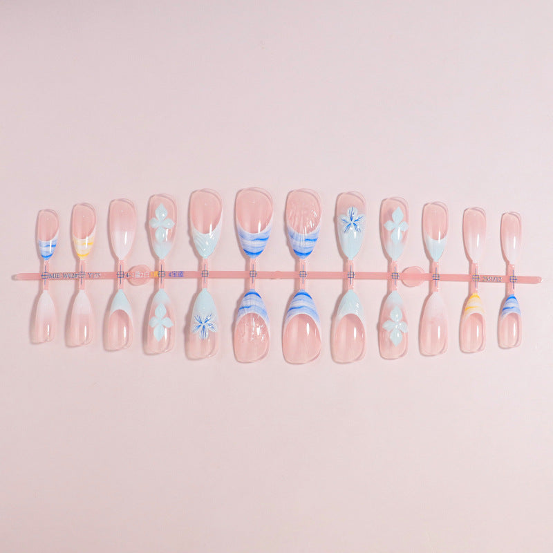 Premium Press-On Nail Set with Decorative Accents Stornfield