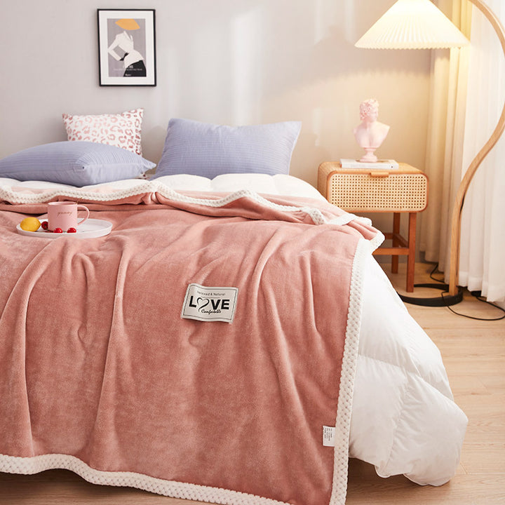 Oversized Velvet Throw Blanket