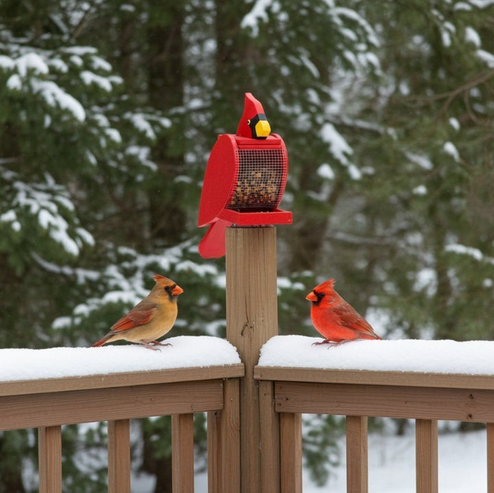 Cardinal-Shaped Bird Feeder Stornfield