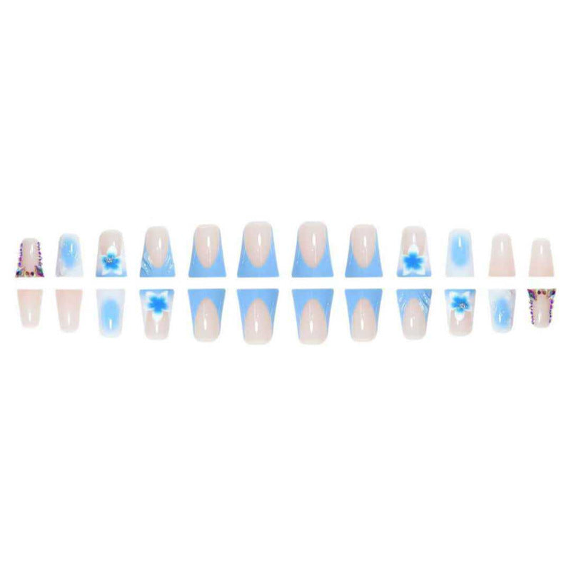Artistic Long Press-On Nail Extensions Stornfield