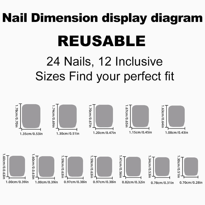 Artificial nail set with elegant shine and natural finish Stornfield