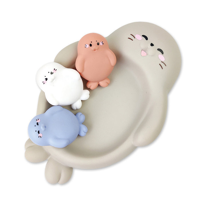 Unisex Bath Fun Toy Set with Cute Hippopotamus Figures Stornfield