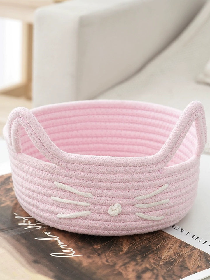 Women Playful Storage Basket in Cat Design Stornfield