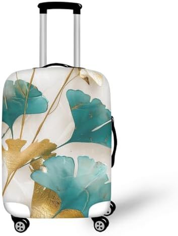 Unisex nano elastic suitcase cover with horse and sunflower motif, stretchable stretch protection for hard shell trolley with zipper Stornfield