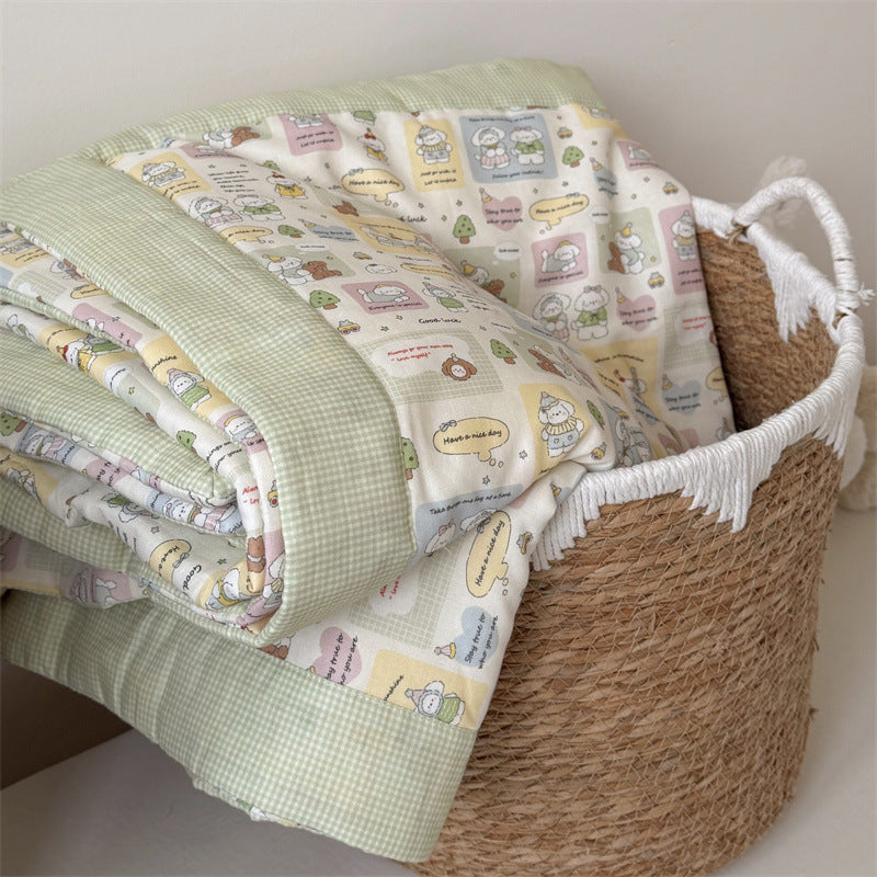 Women’s children's duvet with playful doll pattern Stornfield
