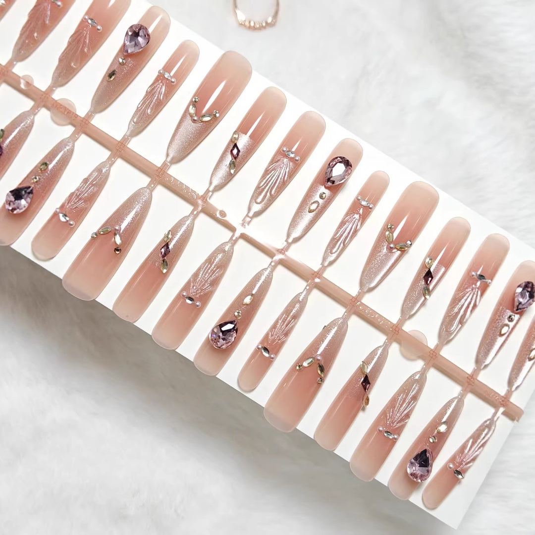 Artificial nails with luxurious decoration Stornfield