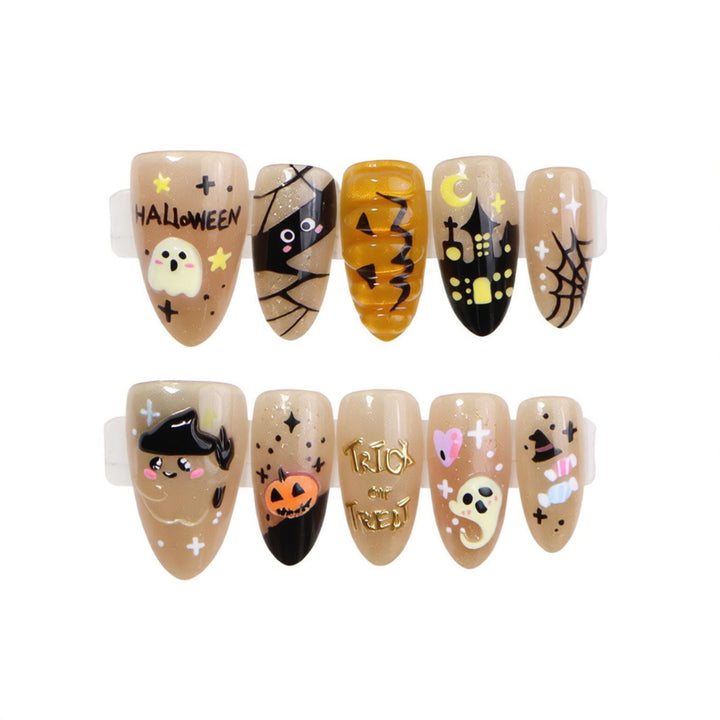 Halloween Themed Press-On Nail Art Stornfield