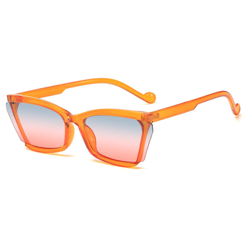 Women's fashionable sunglasses with unique rectangular design and UV protection Stornfield