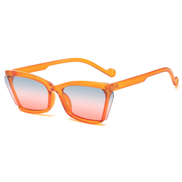 Women's fashionable sunglasses with unique rectangular design and UV protection Stornfield