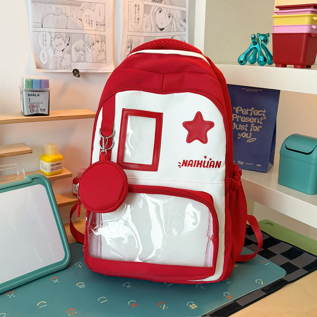 Stylish Star-Embellished School Backpack Stornfield 1791205030