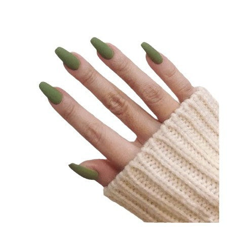 Matte Finish Press-On Nail Tips Stornfield 178815*10mm0277