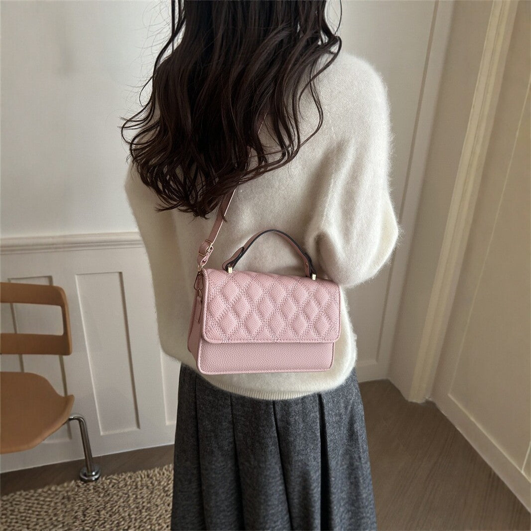 Quilted Faux Leather Handcrafted Handbag