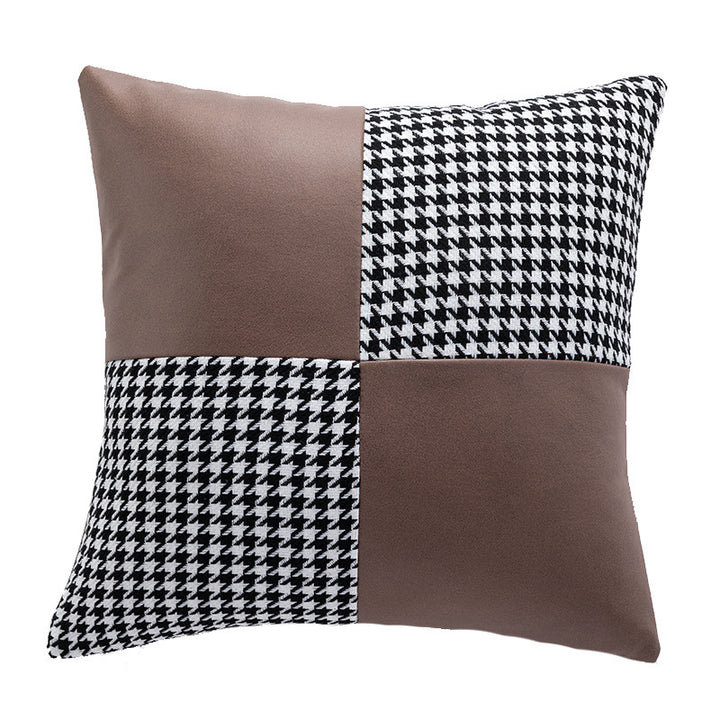 Contemporary Patchwork Accent Cushion