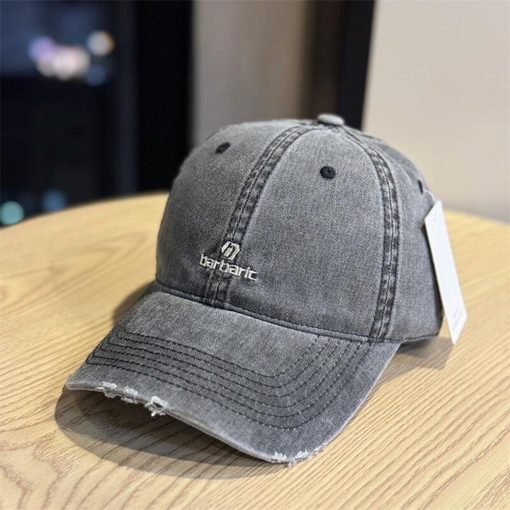 Men's Distressed Cotton Twill Baseball Cap Stornfield