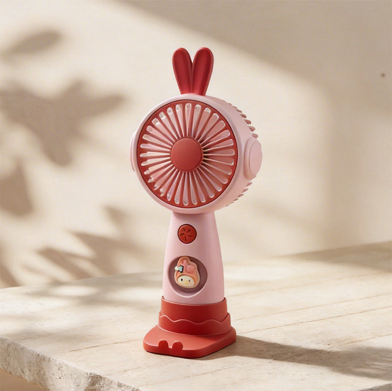 Cute Bunny-Themed Mini Handheld Fan Stornfield