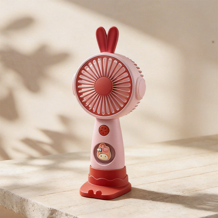 Cute Bunny-Themed Mini Handheld Fan Stornfield