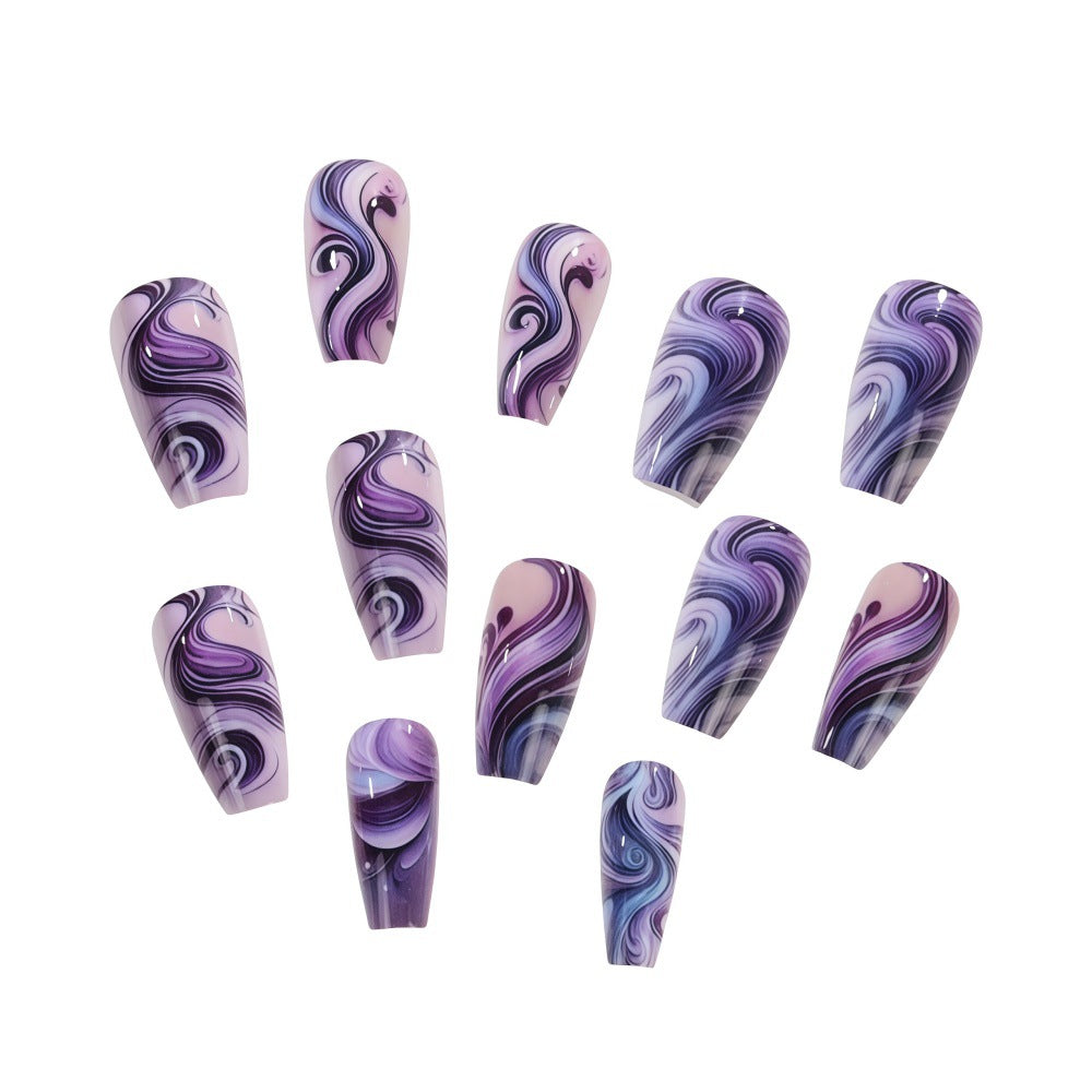Artificial nails with elegant marble design Stornfield
