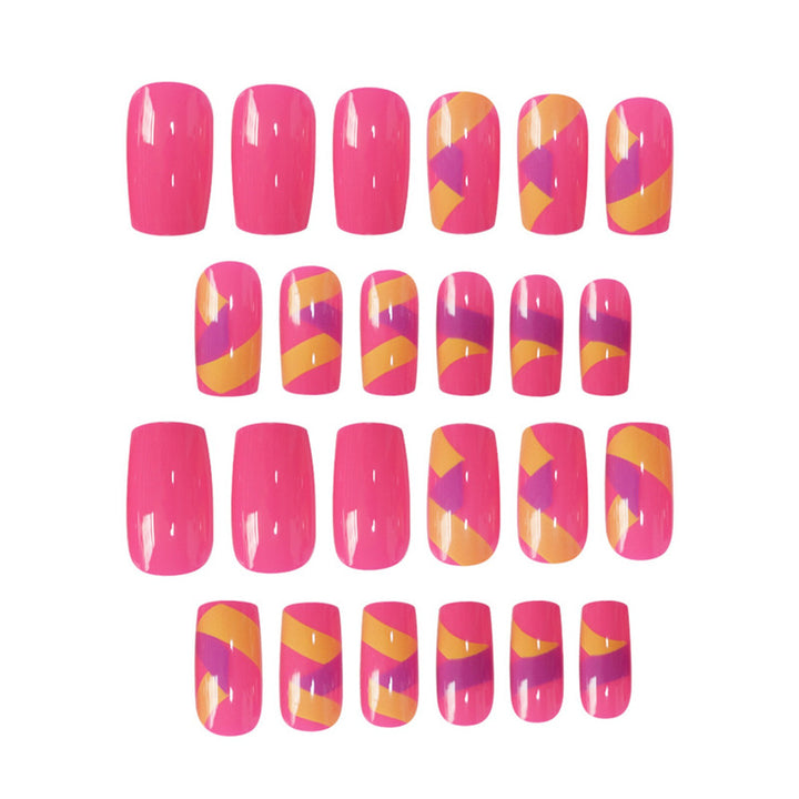 Vibrant Nail Art Press-On Set Stornfield