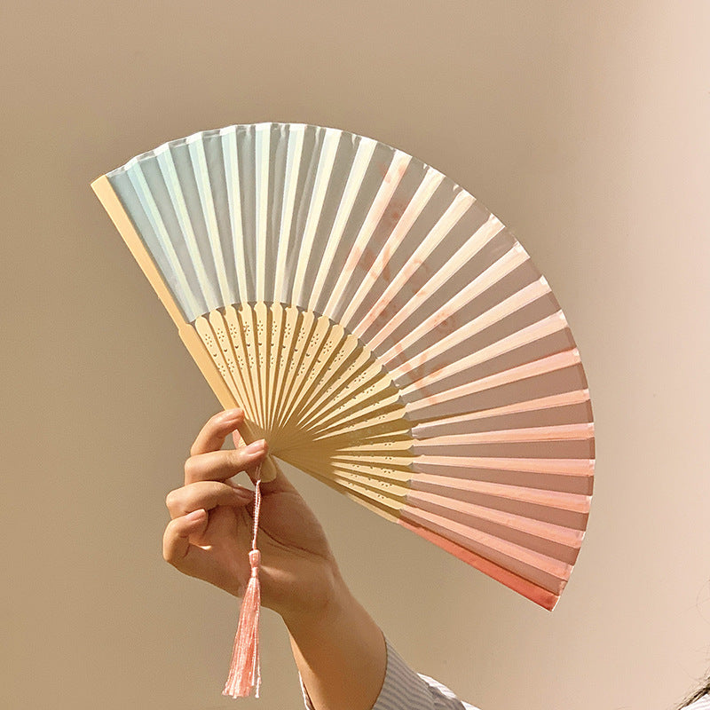 Hand fan made of high-quality paper and bamboo Stornfield