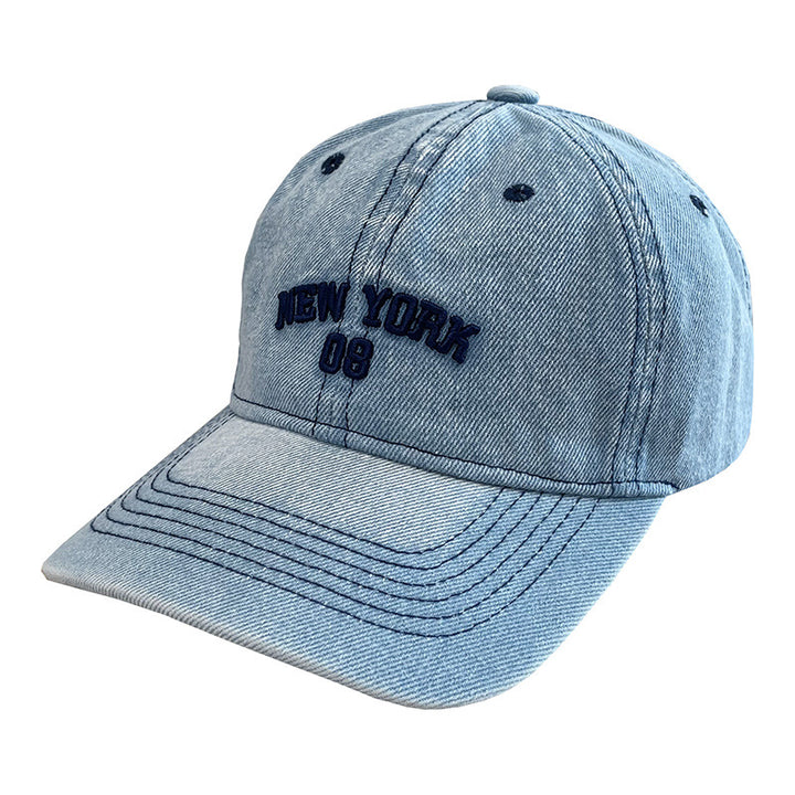 Men's Distressed Denim Baseball Cap Stornfield
