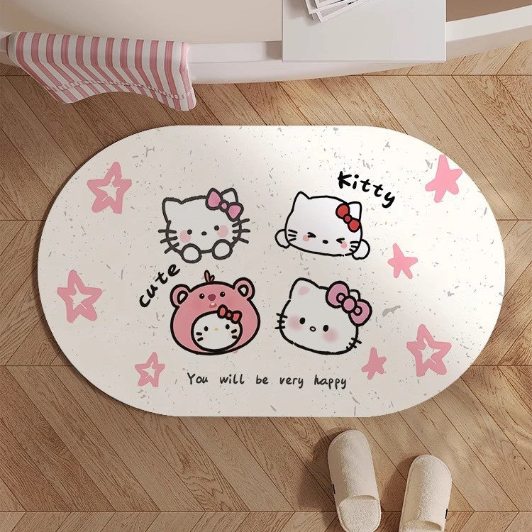 Whimsical Animal-Themed Bath Mat