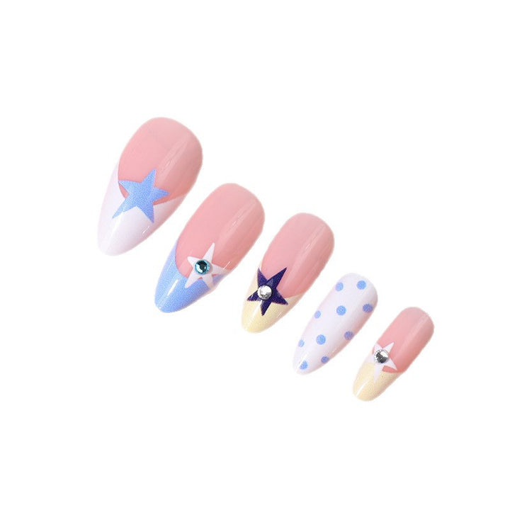 Starry-Themed Press-On Nail Art Stornfield