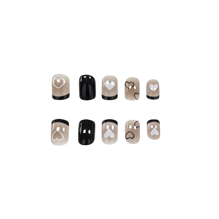 Creative Heart-Patterned Nail Art Enhancements Stornfield