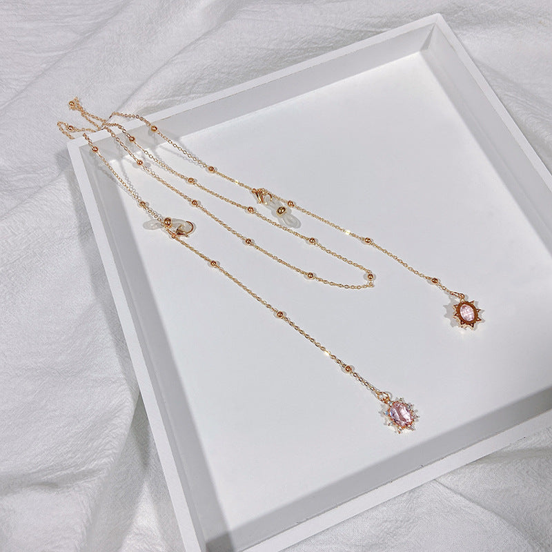 Noble jewelry necklace with sparkling crystals Stornfield